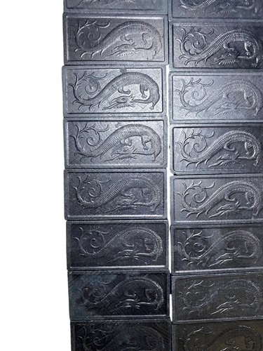 Vintage Halsam Double Nine Wooden Dragon Dominoes #920 Game 53 Pieces 9 Wood CIB - Picture 23 of 24