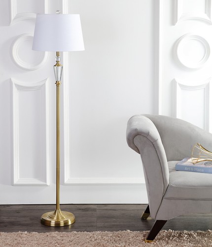 JONATHAN Y JYL2029A Harper 61" Crystal/Metal LED Floor Lamp Contemporary------ - Picture 5 of 9