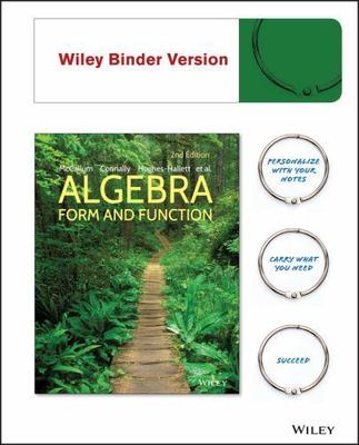 Algebra : Form and Function, Paperback by McCallum, William G.; Hughes-Hallet...