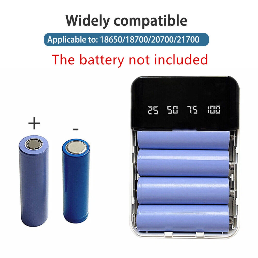 Smartphone Power Bank Charger Case Battery Box Shell Connector