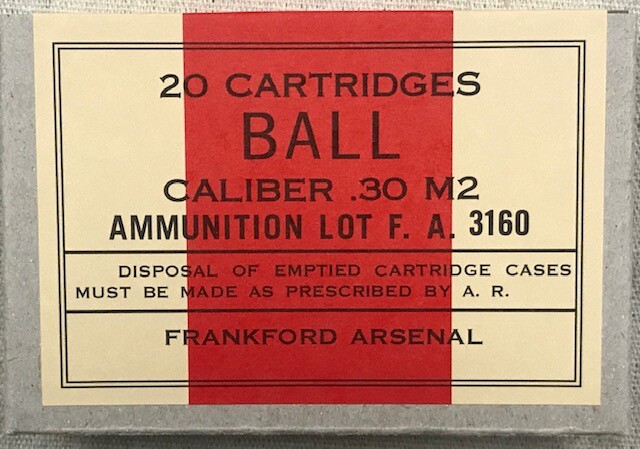FRANKFORD CAL. .30 WWII NEW REPLICA 20 ROUND AMMO BOXES - 4