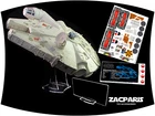 Custom Star Wars Vintage Kenner Millennium Falcon Angled Stand and Sticker Lot