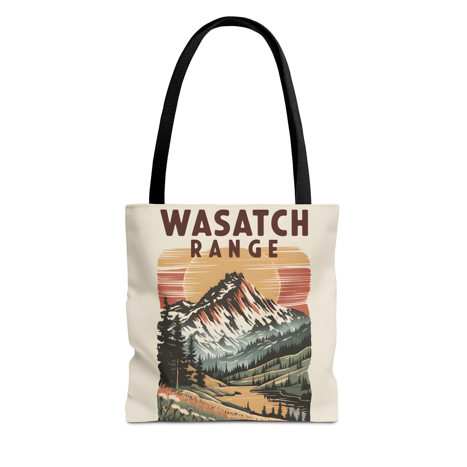 Wasatch Range All Over Print Tote Bag Mountain Landscape Eco-Friendly Style