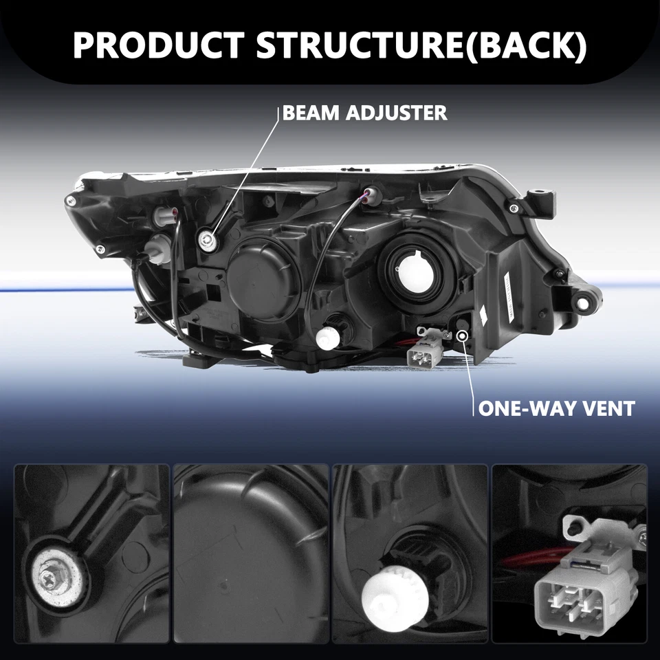 Conjunto de faros halógenos izquierda+derecha para Subaru Forester 2009-2013 Foto 3 de 4