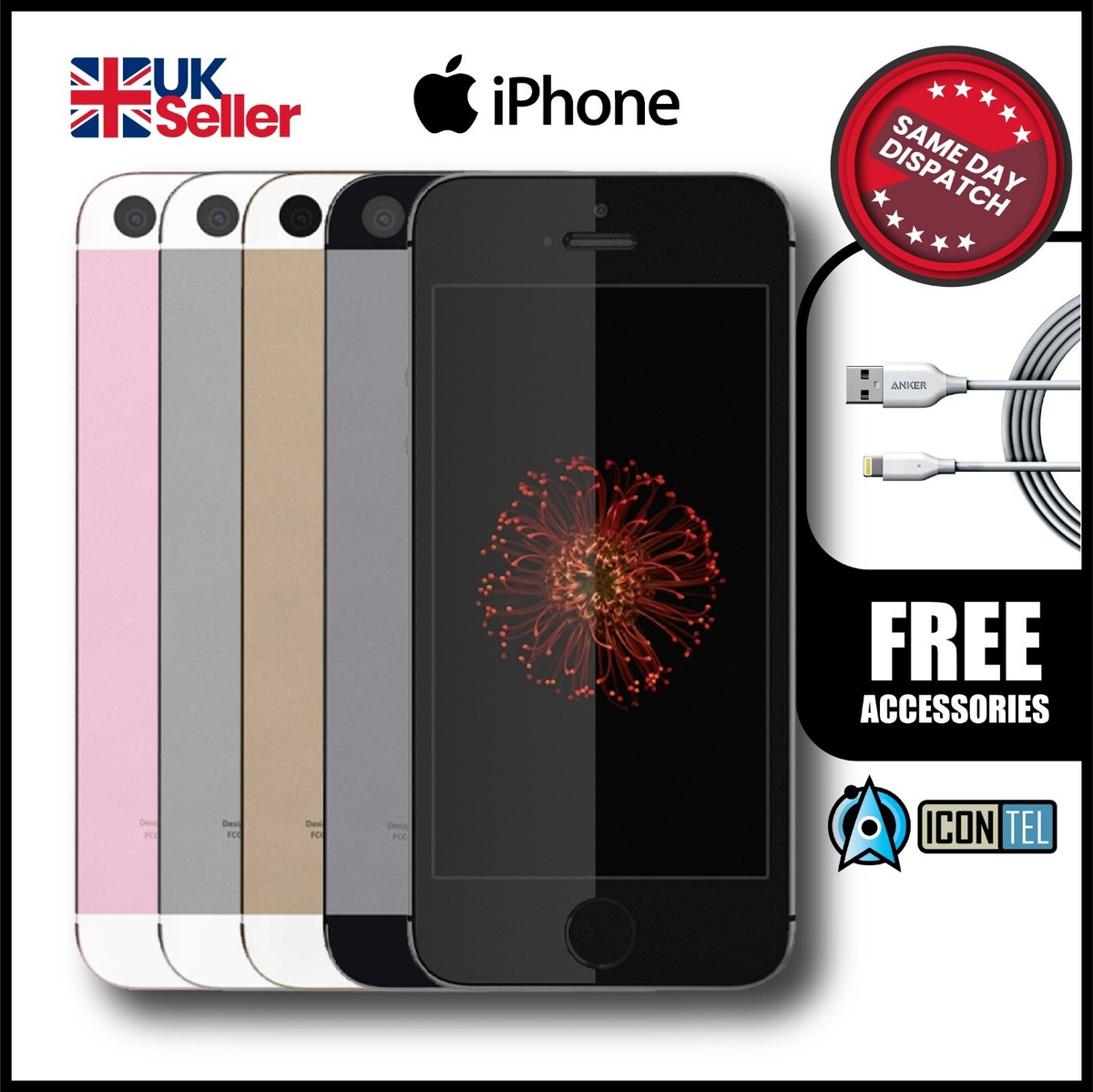 Apple iPhone SE 32GB Factory 4G LTE Unlocked Smartphone All