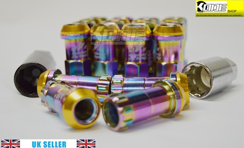 NEO CHROME R40 Extended Wheel nuts Steel 12x1.5 LONG fits Honda - Picture 6 of 10