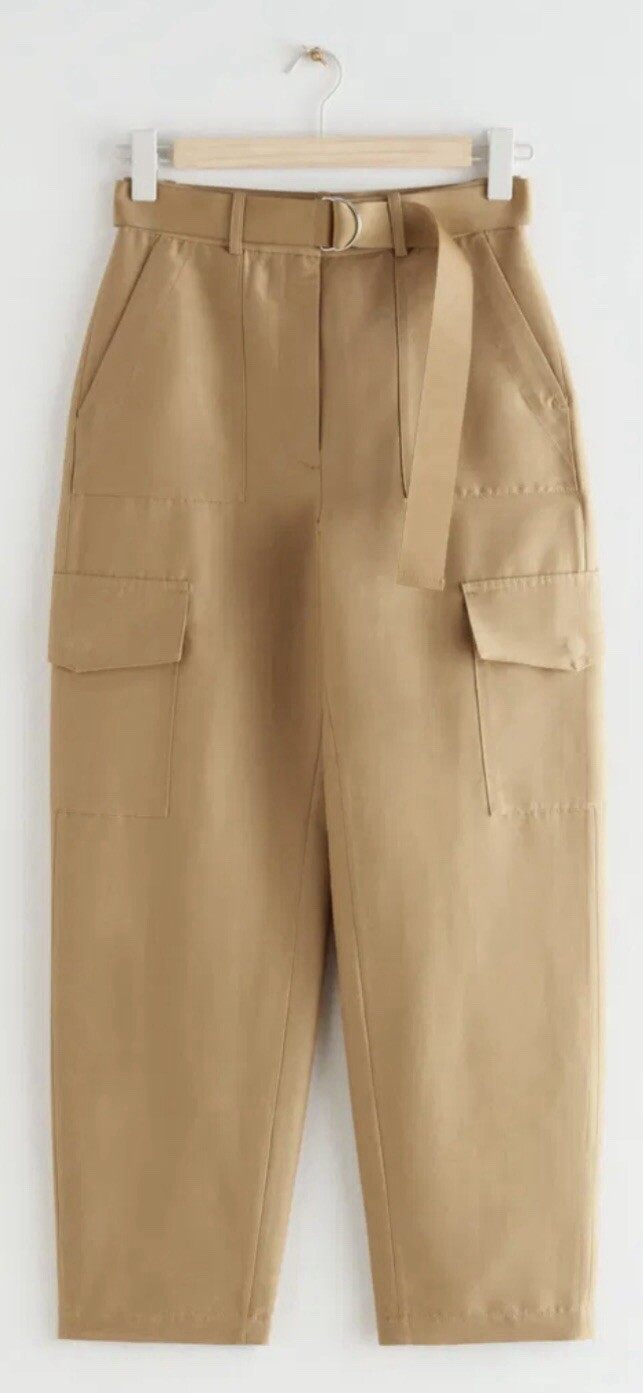 ALTRA & altre storie pantaloni utility pantaloni larghi tasche carico cintura S