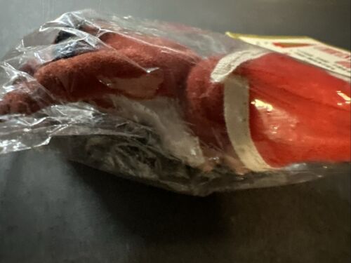 Kresge Kmart Vintage Weihnachtsmann Weihnachtsschmuck Kunststoff beflockt Neu in Verpackung Neu aus altem Lagerbestand cool - Bild 16 von 18
