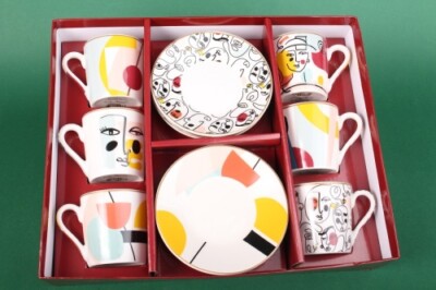 Espressotassen ''Modernism'' im Geschenkkarton Easy Life Espresso Muttertag Xmas