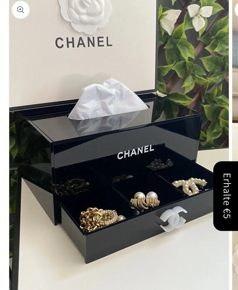 Chanel Make Up Acrylic Box Organiser - Organiser Tissue Holder VIP Gifts - Image 3 of 4