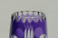 Miniaturansicht 6  - Böhmische Glas Vase, Violetter Überfang, Lupen- &amp; Kerbschliff, 