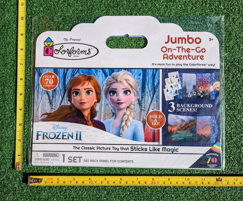 2021 Colorforms Disney Frozen II Jumbo On-the-Go Abenteuer Alter 3+ 10x12 Set Neu - Bild 2 von 2