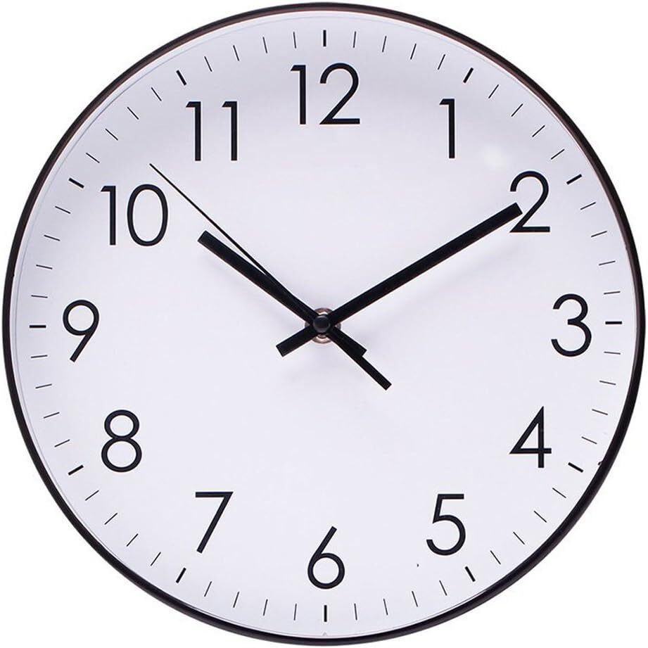 Silent Sweep Wall Clock for Living Room Indoor Non-Ticking Quartz Movement-image
