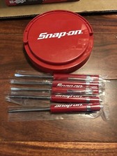 New Lot Of 5 Snap On Tools Flat Mini Pocket Red Screwdrivers Wclip Magnetic Top New Lot Of 5 Snap On Tools Flat Mini Pocket Red Screwdrivers Wclip Magnetic Top