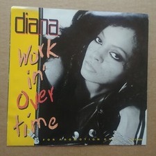 DIANA ROSS Workin Overtime DJ PROMO POP R B SOUL 45 7" Vinyl Record 1989