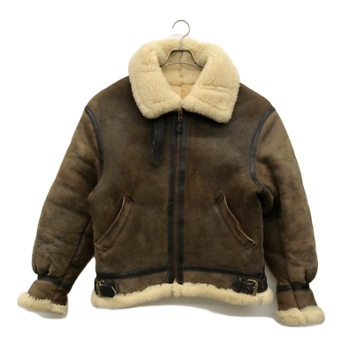 AVIREX Type B-3 Flight Jacket Size 40 Brown Genuine Sheepskin  
