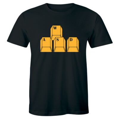WSAD Keyboard Keys Shirt Funny Geek Nerd Gamer Computer Pc Gift Men's T-shirt
