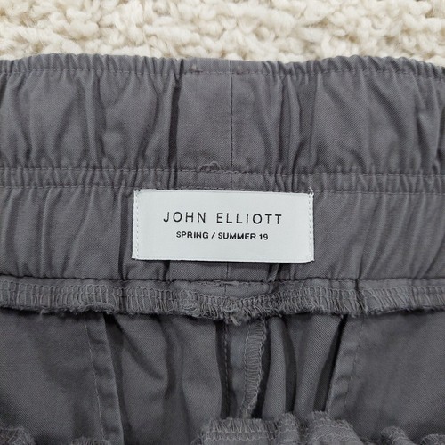 John Elliott Back Satin Cargohose Herren Gr. 1/S, Grau Baumwolle, Made in Japan. - Bild 7 von 14