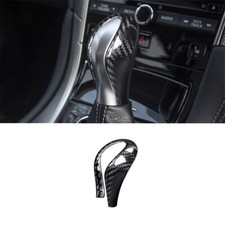 Luxury Hard Carbon Fiber Gear Shift Knob Cover Decoration For Infiniti Q50 14-17 Luxury Hard Carbon Fiber Gear Shift Knob Cover Decoration For Infiniti Q50 14-17