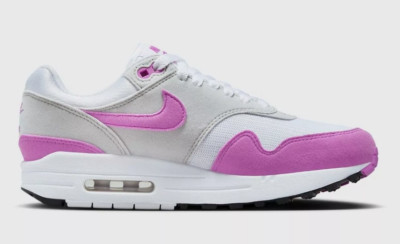 DZ2628-001 Nike Air Max 1 Damen Turnschuhe Weiss/Rosa Sportschuhe Freizeitsch