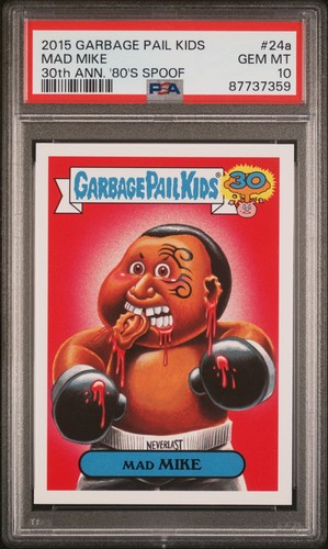 PSA 10 Mad Mike Tyson 2015 Topps Garbage Pail Kids 30th GPK Card 87737359