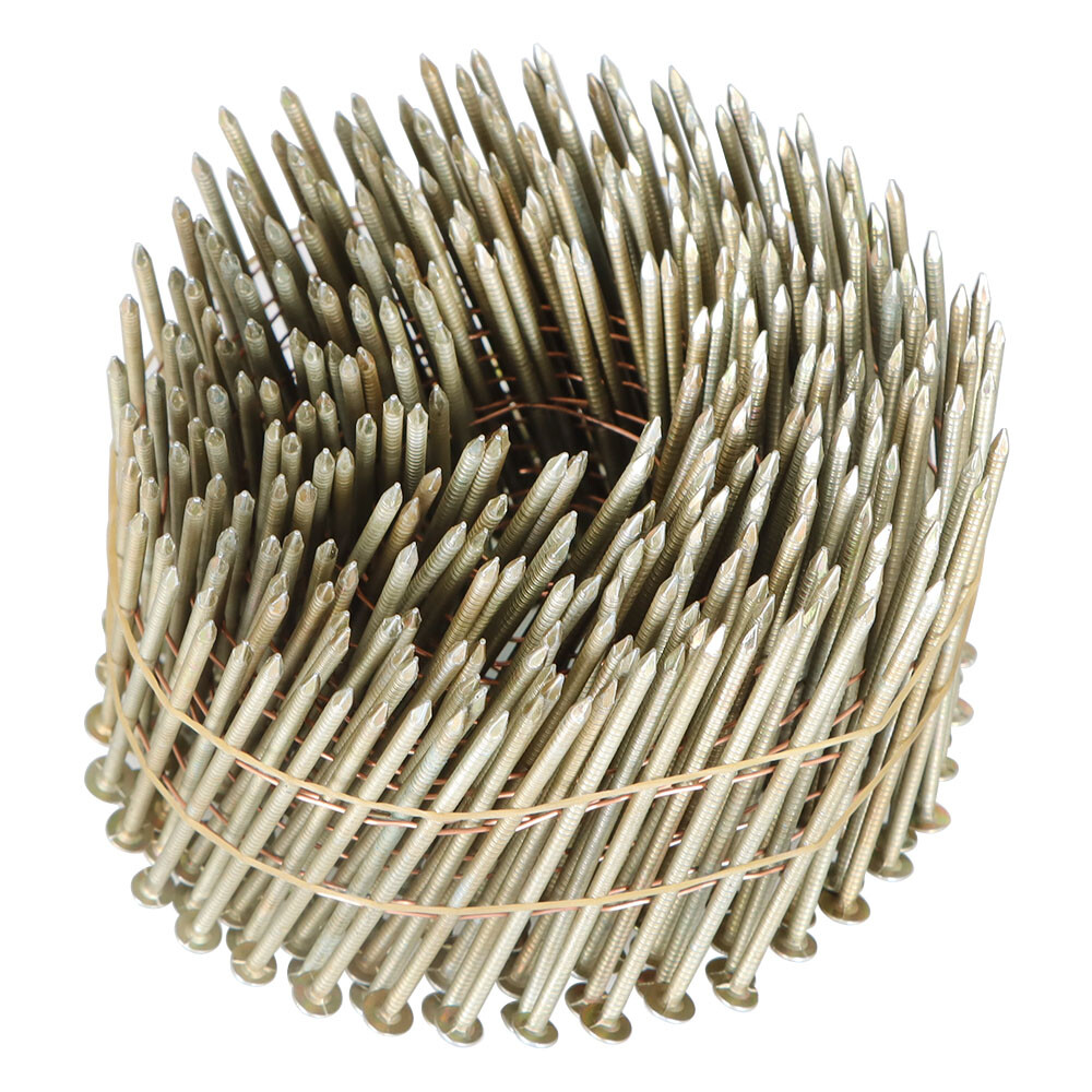 3600Pcs 15 Degree Wire Coil 2-1/2” × .09” Ring Shank Resin Paint Siding Nail New