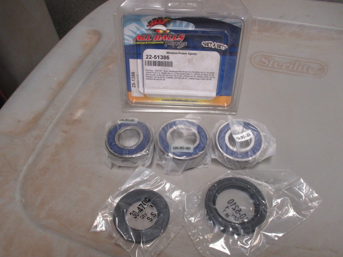 yuki　3.4.5 NOS Rear Wheel Seal & Bearing Kit Fits: Kawasaki ZX900 VN900