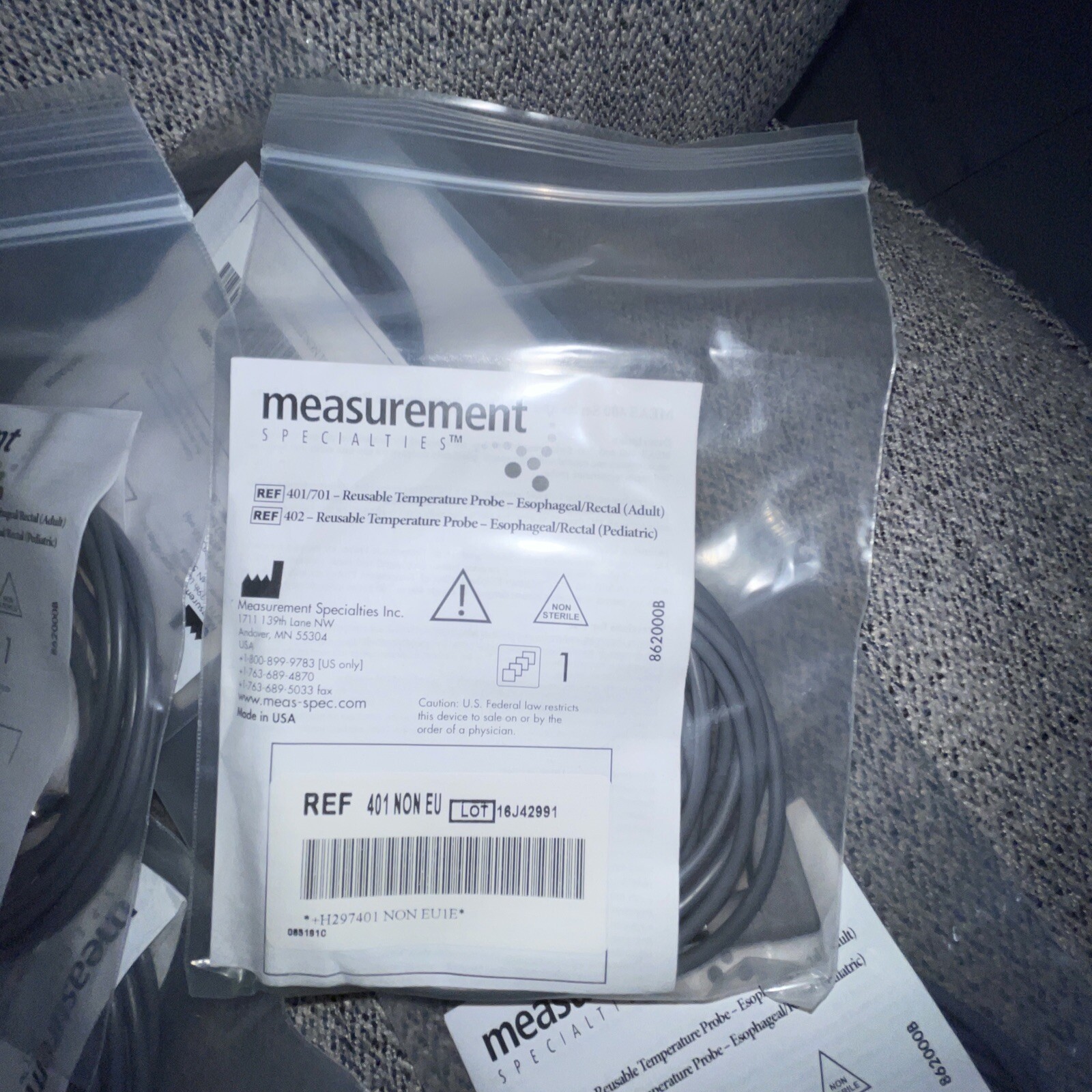 80000668 ZOLL YSI Reusable Adult Esophageal Rectal Temperature Probe