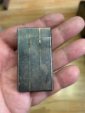 Vintage Colibri Moletric Piezo Electronic Lighter silver plated rare