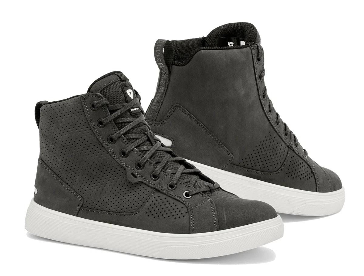 Rev It Arrow Mens Motorcycle Riding Shoes Gray White eBay