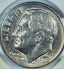 1982 P 10C Error Off Center Strike 'In God We Trust' 'Date''Li'in Liberty On Rim