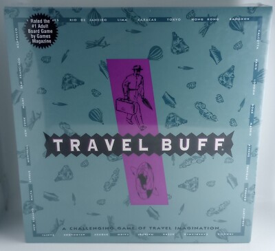 TRAVEL BUFF Trivia Board Game #091060 ~ by Intellectual Technologies, 1987 ~ NEW