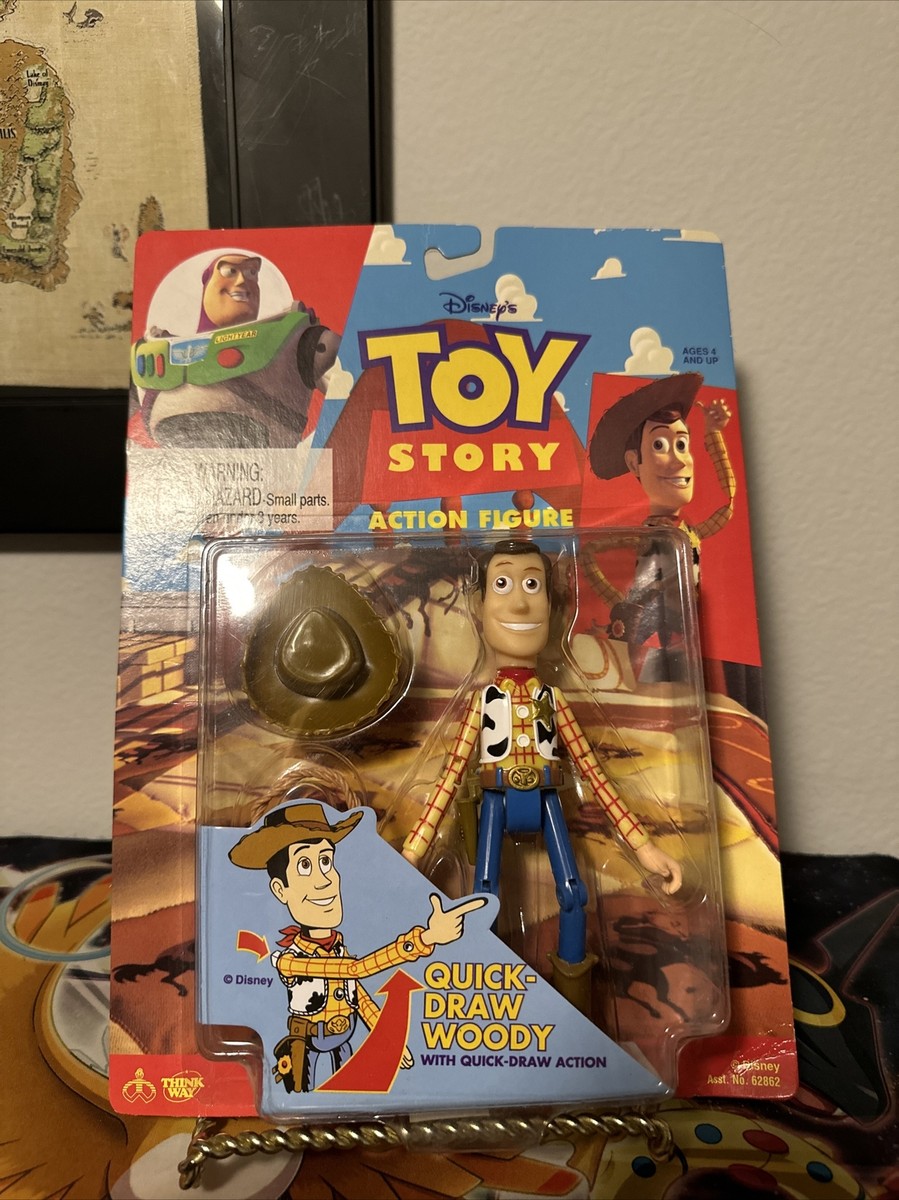 PIXARトイストーリー ウッディ フィギュア 1995年製 think way PIXARトイストーリー ウッディ フィギュア 1995年製 think way