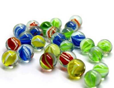 100 bunte Glasmurmeln sortiert lebendig perfekt für Spiele Basteln Sammeln