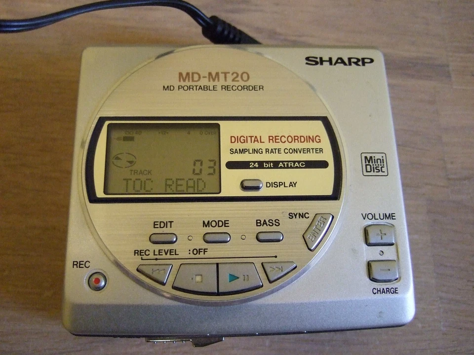 Sharp MD-MT20 Minidisk Player/Recorder silver U-TOC ERROR OVP, MDs, NT, Fernbed. - Bild 4 von 4