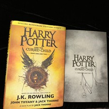 Daniel Radcliffe Signed Harry Potter Cursed Child Book Hard Cover 1st Edition
