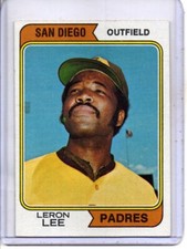 1974 TOPPS #651 LERON LEE SAN DIEGO PADRES