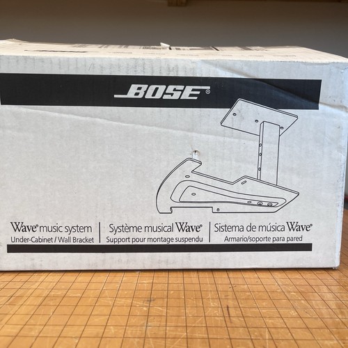 Bose Wave Music System Under Cabinet Wall Bracket Mount Black 038759 - Open Box