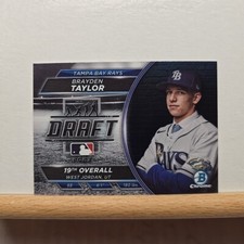 2023 Bowman Draft Baseball Brayden Taylor Chrome Draft Night 19th Overall #BDN-5