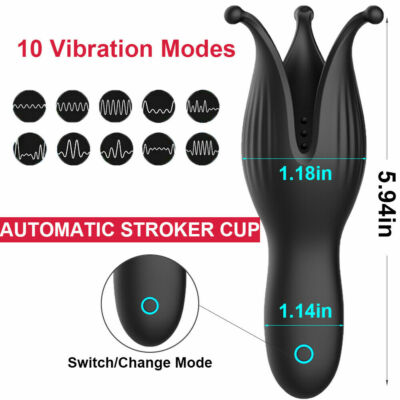 Penis Vibrator Male Masturbator Cup for Glans Stimulation Adult Sex Toys  for Men