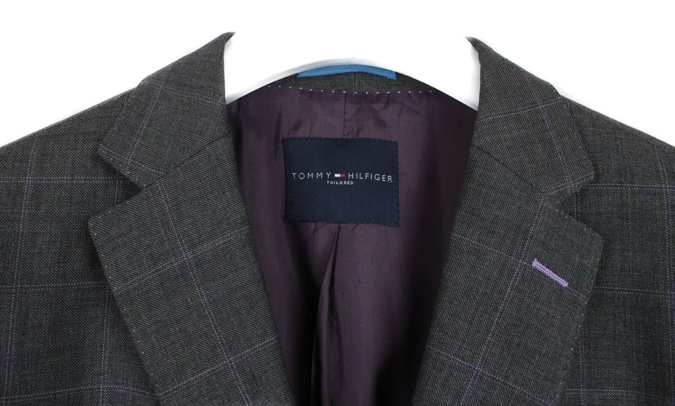 Tommy Hilfiger Tailored Kevin-Brooks Blazer Men (EU) 50 Wool Checked Notch - Image 4 of 4