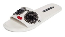 Alice  Olivia Tasha Stace Face Pool Sandals Slides Womans Size EU37/US 7