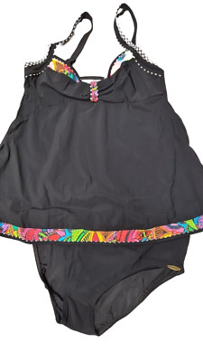 Sunflair Bademode Trendy Tankini Gr. 40- 46 schwarz bunt gemustert(3 135) NEU