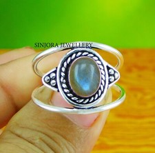 Labradorite Gemstone 925 sterling silver handmade Gift Ring US size 5 to 13