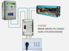Commutatore Deviatore  63A 4P corrente alternata casa fotovoltaico 2no-2nc 24Vdc