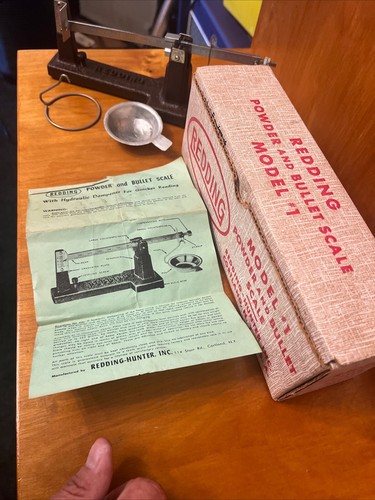 Redding Model #1 Powder and Bullet Scale in Box Reloading Equipment | eBay