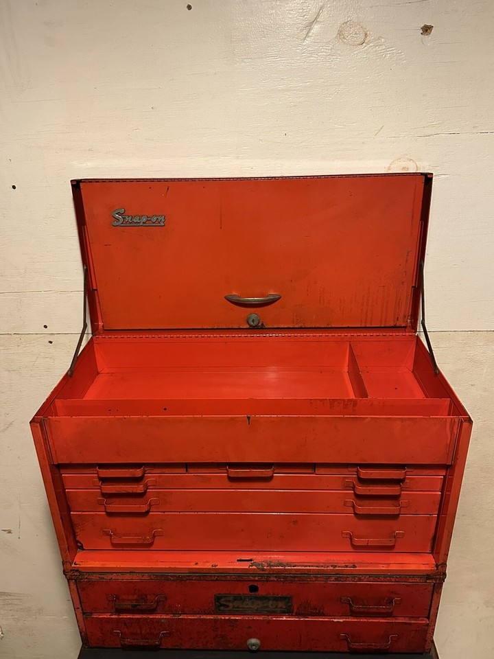 Snap On KR-56A Tool Chest, KR-420 Two Drawer Riser and KR-351 Cabinet ...
