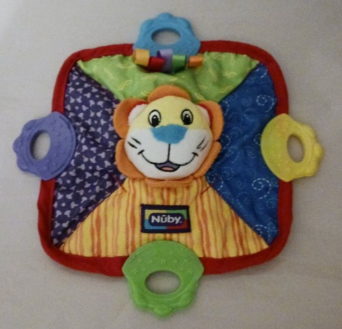 Nuby Plush Baby Lion Teether Teething Lovey Colorful Infant Toy 8” - Picture 3 of 12
