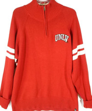 UNLV University Nevada Las Vegas-Mens Pullover Knit Sweater-Extra Large XL-Red