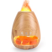 Aroma Diffuser Luftbefeuchter LED Flammeneffekt 200 Ml Aromatherapie Salze